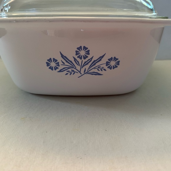 COPY - VINTAGE CORNING WARE BLUE CORNFLOWER 5QT DUTCH OVEN CASSEROLE P-34 W/ LID - Picture 4 of 6